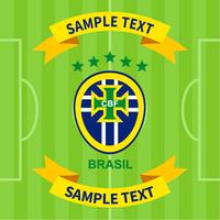 Braziliaanse voetbalpatch vector