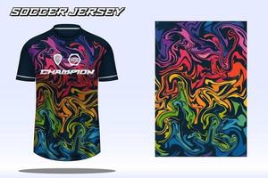 voetbal Jersey sport t-shirt ontwerp mockup voor Amerikaans voetbal club vector