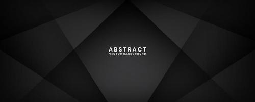 3d zwart meetkundig abstract achtergrond overlappen laag Aan donker ruimte met uitknippen effect decoratie. minimalistische grafisch ontwerp element toekomst stijl concept voor banier, folder, kaart, omslag, of brochure vector