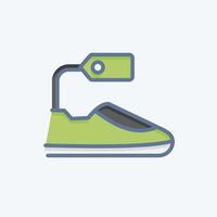 icoon schoenen. verwant naar zwart vrijdag symbool. winkelen. gemakkelijk illustratie vector