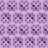 naadloos patroon met decoratief mozaïek- elementen. wijnoogst tegel. abstract meetkundig sier- behang. vector