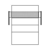 voley veld- icoon vector