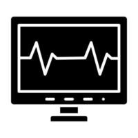 elektrocardiogram vector icoon