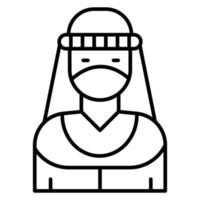 vrouw bedoeïenen vector icoon