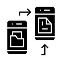 het dossier overdracht vector icoon