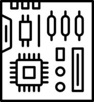 moederbord vector pictogram