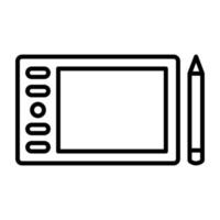 tekening tablet vector icoon