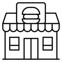 hamburger winkel vector icoon