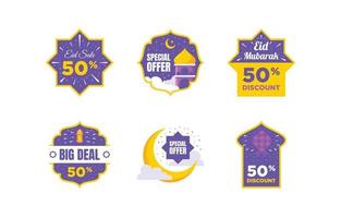 eid-label voor marketingtools vector