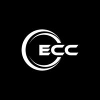 ecc brief logo ontwerp in illustratie. vector logo, schoonschrift ontwerpen voor logo, poster, uitnodiging, enz.