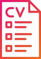 cv vector pictogram ontwerp illustratie
