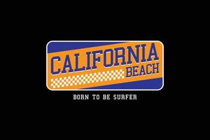 streetwear Californië strand ontwerp sjabloon voor kleding merk vector