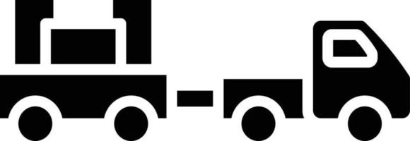 bagage vrachtwagen vector pictogram ontwerp illustratie