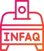 infaq vector pictogram ontwerp illustratie