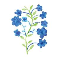 kleurrijk bloemen met waterverf Aan een wit achtergrond. mooi bloemen waterverf illustratie vector