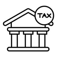 belasting kantoor vector icoon