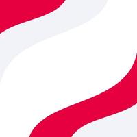 Indonesië vlag banier element rood en wit kleur vector