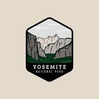 yosemite nationaal park logo vector lap symbool illustratie ontwerp