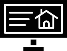 computer huis vector pictogram ontwerp illustratie