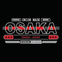 japan osaka denim typografie t-shirt ontwerp vector