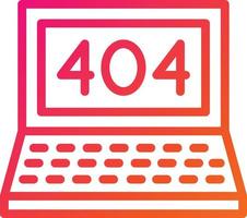 404 fout vector pictogram ontwerp illustratie