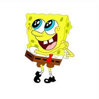 spongebob Vierkante broek schattigheid en poses vector