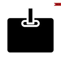 id-kaart glyph-pictogram vector