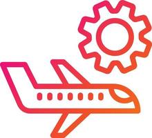vliegtuig onderhoud vector pictogram ontwerp illustratie
