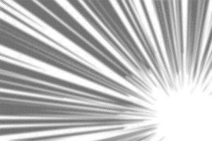 radiaal halftone lijnen achtergrond. grappig manga stippel patroon. tekenfilm zoom effect met zonnestralen of knal uitbarsting. vector. vector