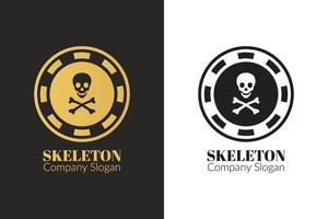 skelet logo sjabloon vector