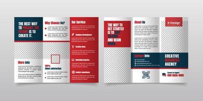 zakelijke bedrijf voorstel drievoud brochure lay-out sjabloon vector