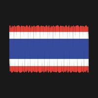 vlag van thailand vector