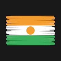 Niger vlag borstel vector
