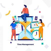 tijdmanagement in het bedrijfsleven vector