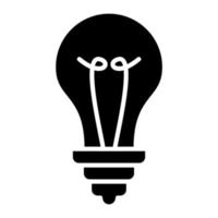 gloeilamp vector pictogram