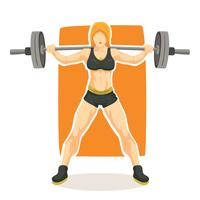 Bodybuilder Vrouw vector