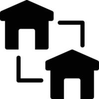 huis uitwisseling vector illustratie Aan een achtergrond.premium kwaliteit symbolen.vector pictogrammen voor concept en grafisch ontwerp.