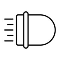 indicator lamp vector icoon