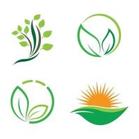 ecologie logo afbeeldingen illustratie set vector