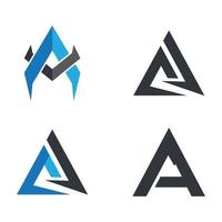 letter a logo afbeeldingen set vector