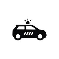 Politie auto icoon geïsoleerd Aan wit achtergrond vector
