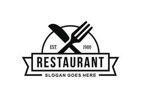 restaurant logo sjabloon ontwerp vector