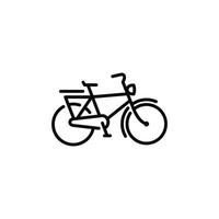 fiets lijn icoon geïsoleerd Aan wit achtergrond vector