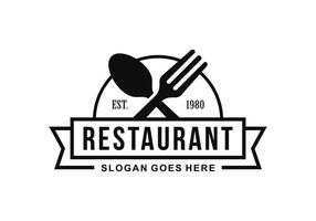 restaurant logo sjabloon ontwerp vector