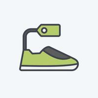 icoon schoenen. verwant naar zwart vrijdag symbool. winkelen. gemakkelijk illustratie vector