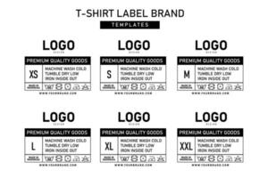 kleding etiket label vector Sjablonen ontwerp