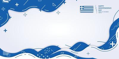 ontwerp achtergrond naar herdenken Griekenland onafhankelijkheid dag vector