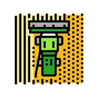 oogstmachine oogsten tarwe veld- kleur icoon vector illustratie