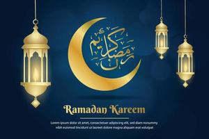 Ramadan kareem. Islamitisch achtergrond ontwerp met Arabisch schoonschrift en ornament vector