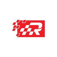 r racing logo ontwerp, auto, rennen vector